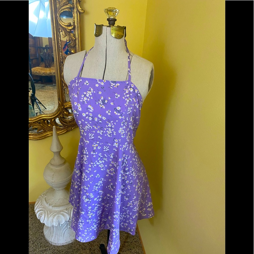 Zaful light purple daisy dress